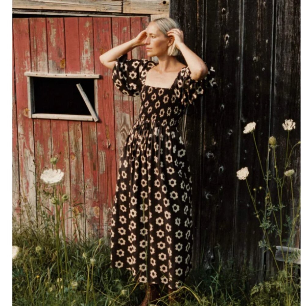 Christy Dawn - Katrina Dress in Noir Daisy Size Small